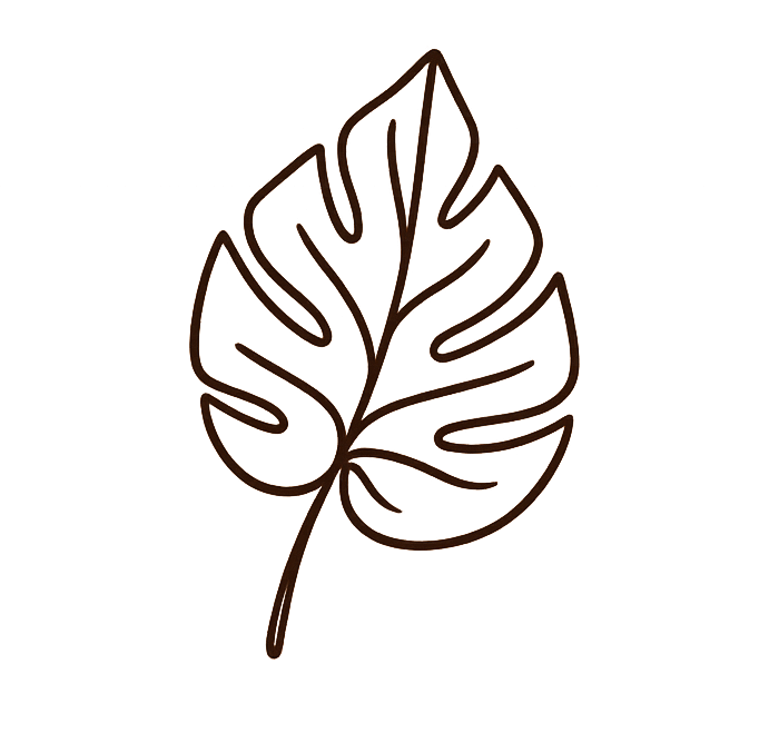 Icona tropical leaf - trasp